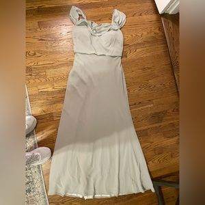 Jenny Yoo Sabine: Crepe de Chine; Color: Alpine